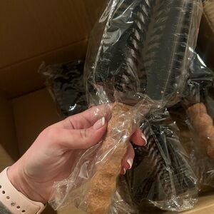 Black and Brown Boar Bristle Brush